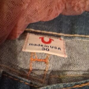 True Religion Denim with Orange Stitching